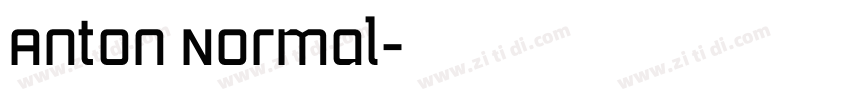 Anton Normal字体转换